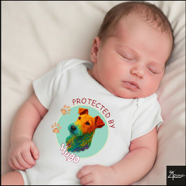 Vibrant Swirl Quilled Fox Terrier dog Portrait T Shirt