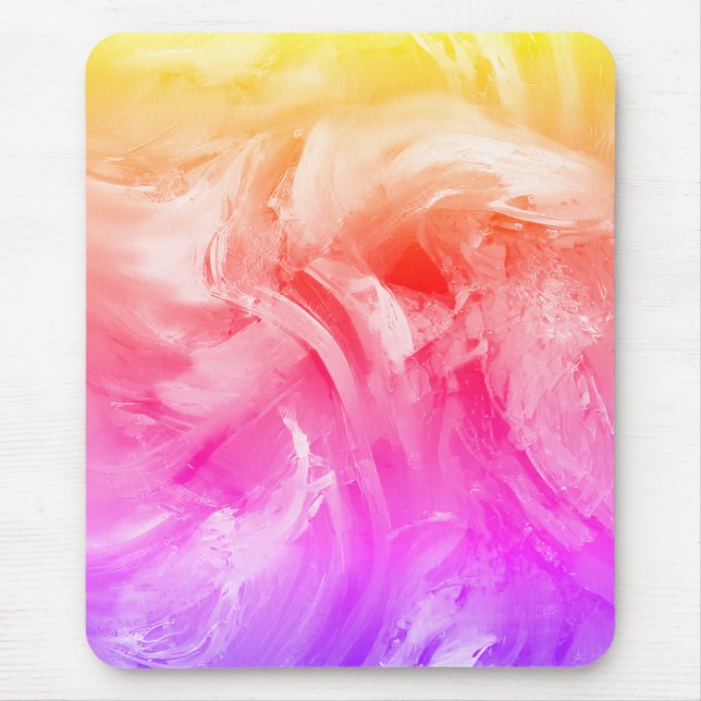 Vibrant Swirling Light Färg Musmatta (Framsidan)