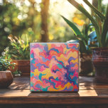 Vibrant Swirls of Färg Dynamic Mönster Kakelplatta<br><div class="desc">Energiera ditt utrymme med den här livliga abstrakta designen som ger vibrerande svängar av rosa, gult, orange och blått. Fet hues blandas sömlöst och skapar ett dynamiskt, öga-fångstande mönster som brinner med rörelse och personlighet. Perfekt för att göra kök, badrum, studioer eller utrymmen för kreativ ljusare. Denna dekorativa keramiska accent...</div>