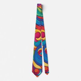 Vibrant Swirls of Färg Neck Tie Slips