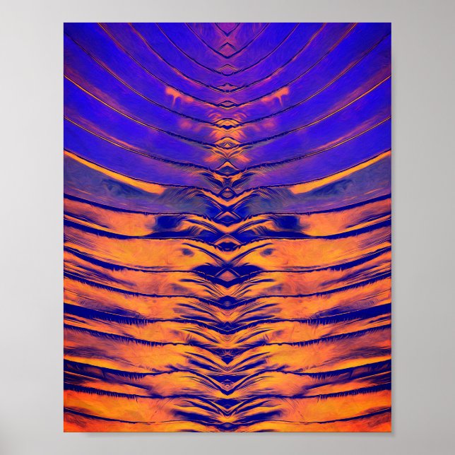Vibrant Symmetrical Abstract Pattern Poster (Framsidan)