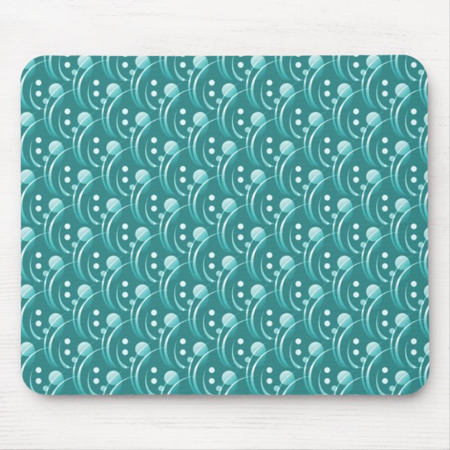 Vibrant Teal Hip och Snyggt Mousepad Musmatta (Framsidan)