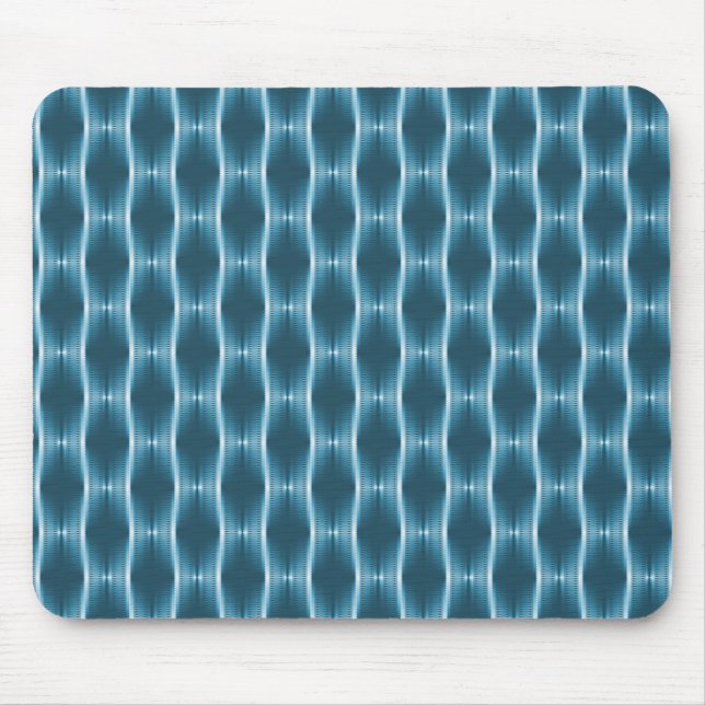 Vibrant Teal Metallic Rosett band Mousepad Musmatta (Framsidan)