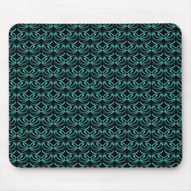Vibrant Teal Radiant Elegance Mousepad Musmatta (Framsidan)