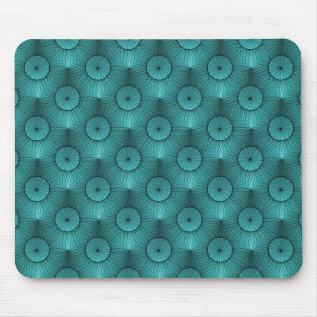 Vibrant Teal Ultramodern Chic Mousepad Musmatta (Framsidan)