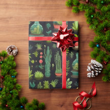 Vibrant terrarium Decoupage Wrapping Papper