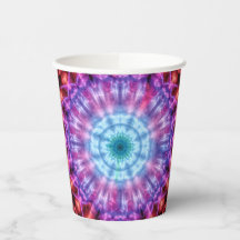 Vibrant Tie Dye Kaleidoscope Rainbow Mandala