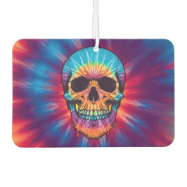 Vibrant Tie-Dye Skull Luft Freshener
