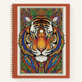 Vibrant Tiger Zentangle Art Nooracle Journal