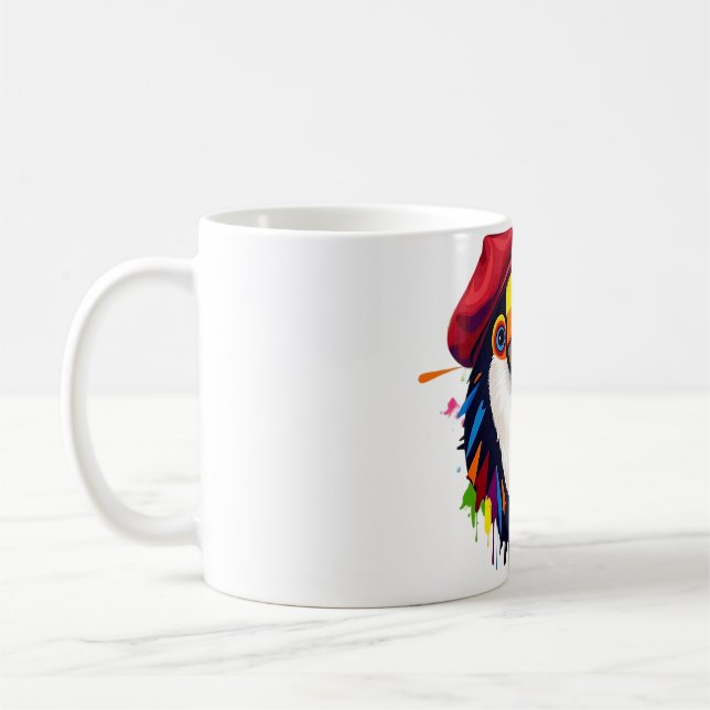 Vibrant Toucan Art T-Shirt Kaffemugg (Vänster)