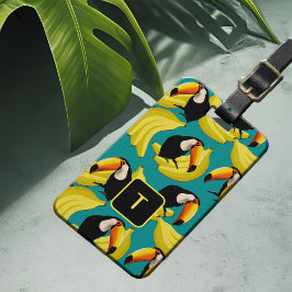 Vibrant Toucan Banana Roligt Play Tropical Travel Bagagebricka