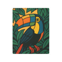 Vibrant Toucan Metal Wall Art