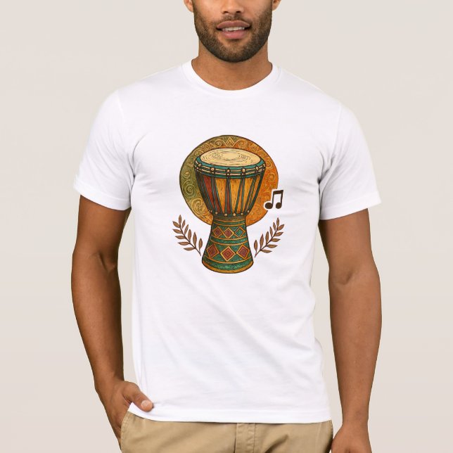 Vibrant Tribal Rhythm T Shirt (Framsida)