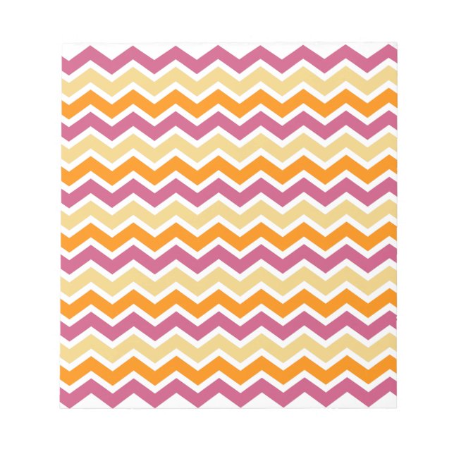 Vibrant Tribal ZigZag Anteckningsblock (Framsida)