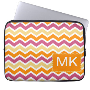 Vibrant Tribal ZigZag Laptop Fodral