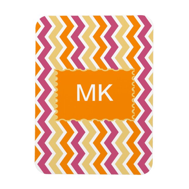 Vibrant Tribal ZigZag Magnet (Vertikal)