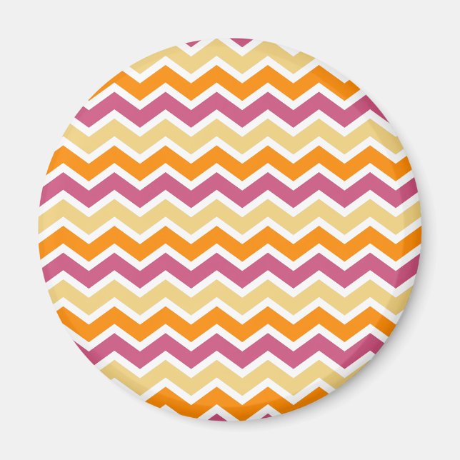 Vibrant Tribal ZigZag Magnet (Framsidan)