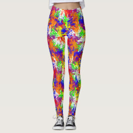 Vibrant Trippy Jiggle Mönster Leggings