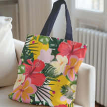 Vibrant Tropical Blommönster
