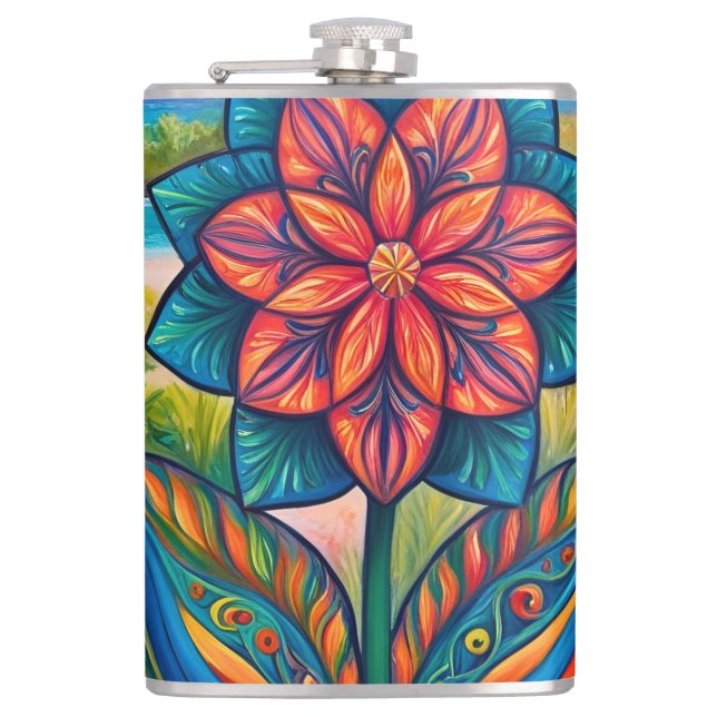 Vibrant Tropical Fantasy Flower i Paradise Fickplunta (Framsidan)