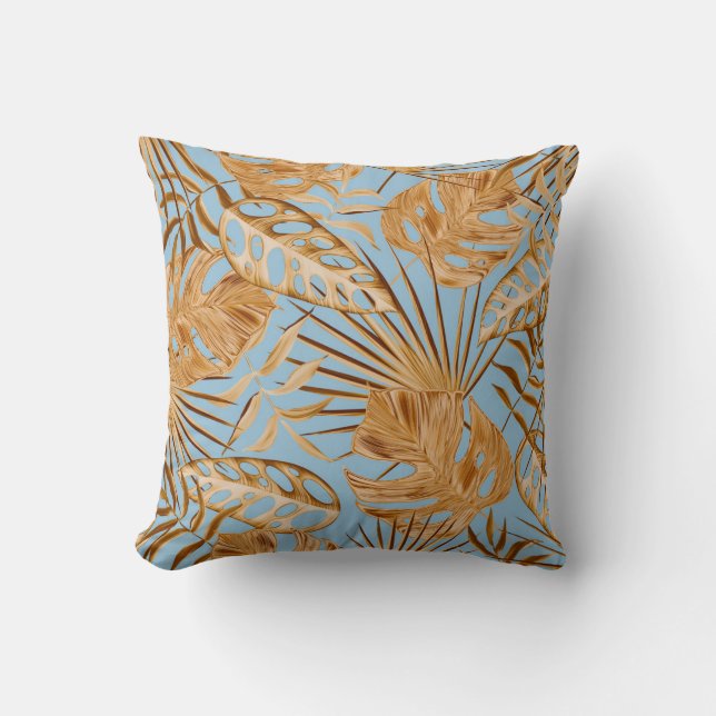 Vibrant Tropical Flowers: Colorful Seamless. Kudde (Framsida)