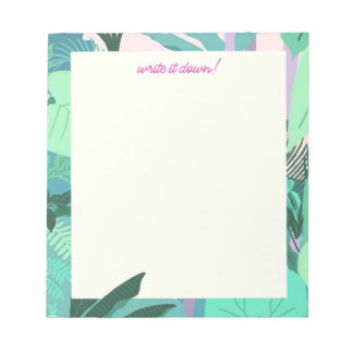 Vibrant Tropical Jungles Löv - Anteckningsblock