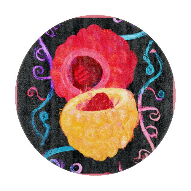 Vibrant Tropical Neon Fruit Design (Framsidan)