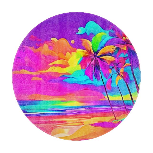 Vibrant Tropical Shore Art (Framsidan)