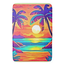Vibrant Tropical Sunset Art