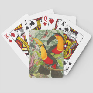 Vibrant Tropical Toucan Birds Art Exotic Jungle Casinokort