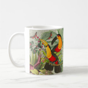 Vibrant Tropical Toucan Birds Art Exotic Jungle Kaffemugg