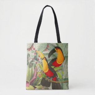 Vibrant Tropical Toucan Birds Art Exotic Jungle Tygkasse