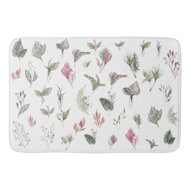 Vibrant Tropical Watercolor Badrumsmatta (Framsidan)