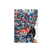 Vibrant tropisk fågelväggskonst i uttryckssymbolen