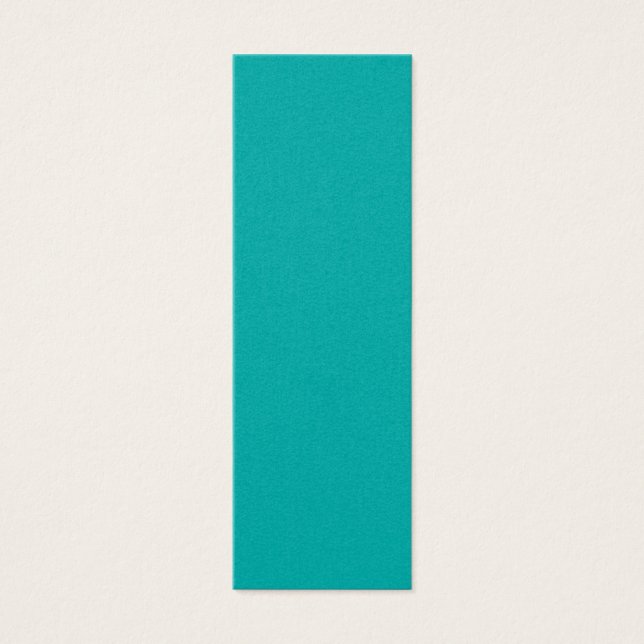 Vibrant Turcos Peacock Färg Redo att anpassa Litet Visitkort (Framsidan)