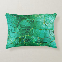 Vibrant Turcos Texturerad Mönster Prydnadskudde