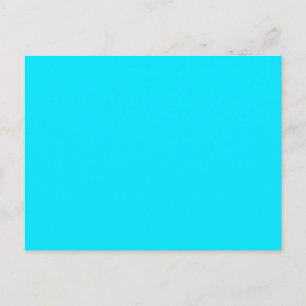 Vibrant turkos Himlar Blue Färg anpassar detta Vykort