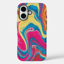 Vibrant typie-Dye Marble Phone Case Design