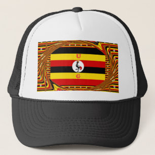 Vibrant Uganda Flagga-Inspired Art Keps