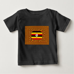 Vibrant Uganda Flagga-Inspired Art T Shirt