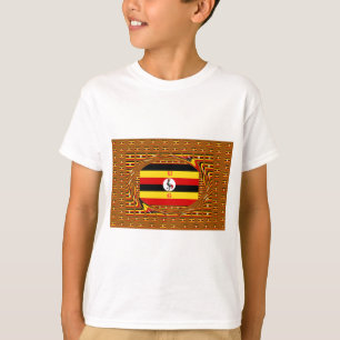 Vibrant Uganda Flagga-Inspired Art T Shirt