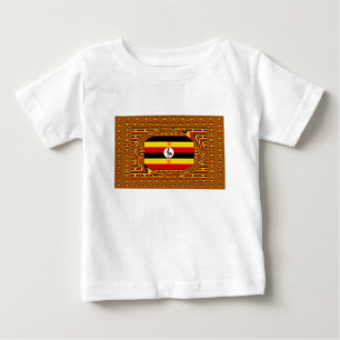 Vibrant Uganda Flagga-Inspired Art Tröja