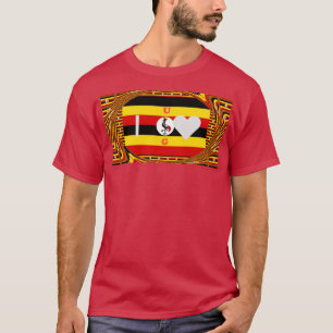 Vibrant Uganda Flagga-Inspired Art Tröja