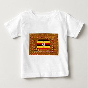 Vibrant Uganda Flagga-Inspired Art Tröja