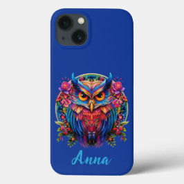 Vibrant Uggla med Blommigt accenter - Anpassat nam