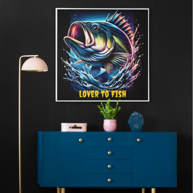 Vibrant undervattensfiske efter fisk poster (Skapare uppladdad)