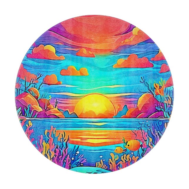 Vibrant undervattenssolnedgång (Framsidan)