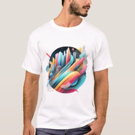 Vibrant Urban Abstrakt Series T Shirt