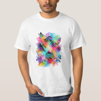 Vibrant Urban Art Splash T Shirt