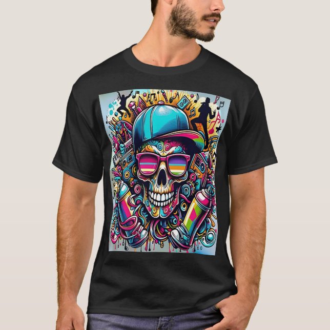 Vibrant Urban Art T Shirt (Framsida)